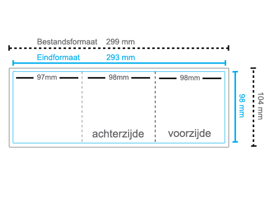 Folder Wikkel Vierkant S