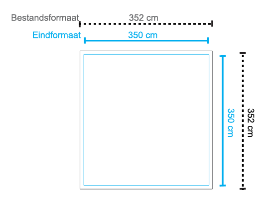 Spandoek 3,5x3,5m Spandoek 3,5x3,5m