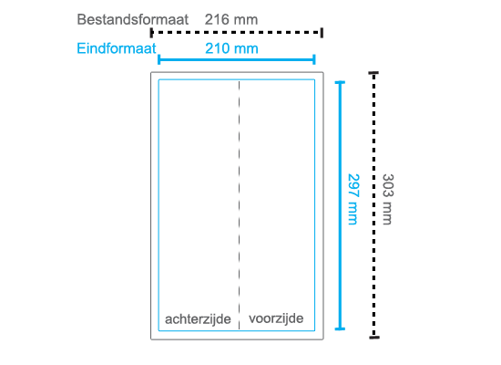 Ansichtkaart Dubbel XLong Staand