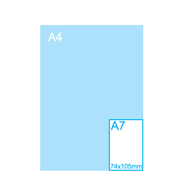 A7 Folders (74 x 105 mm)