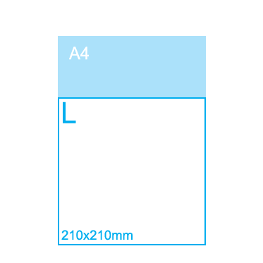 Vierkant L Folders (210 x 210 mm)