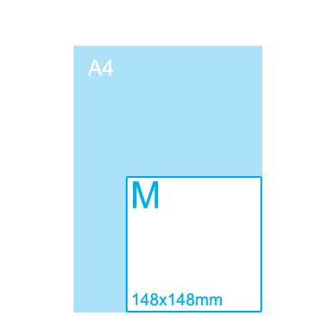 Vierkant M Flyers (148 x 148 mm)