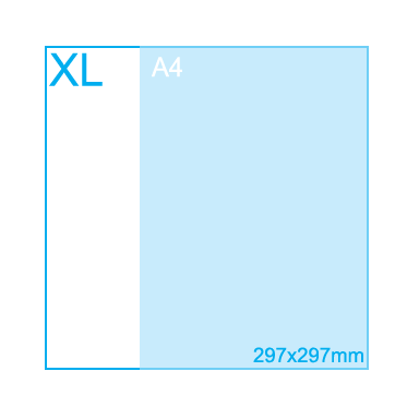 Vierkant XL Flyers (297 x 297 mm)