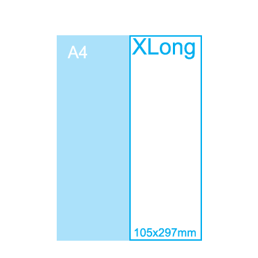 XLong Flyers (105 x 297 mm)