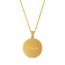 Goudkleurige naamhanger - Cirkel