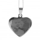 Zilverkleurige fotohanger - Hart