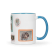 Mok met foto en tekst - Blauw - 325 ml 