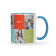 Mok met foto en tekst - Blauw - 325 ml 
