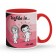 Liefde is... mok bedrukken - Rood
