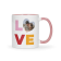 Mok met foto en tekst - Roze  - 325 mlÂ 