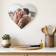 Hardboard wandklok bedrukken - Hartvormig - Groot