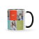 Mok met foto en tekst - Zwart - 325 ml 