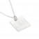 Zilveren ketting graveren - Vierkante hanger
