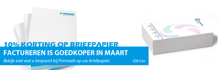 Printweb briefpapier aanbieding