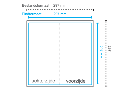 Menukaart 297x297mm